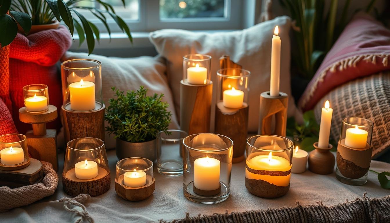 DIY candle holders