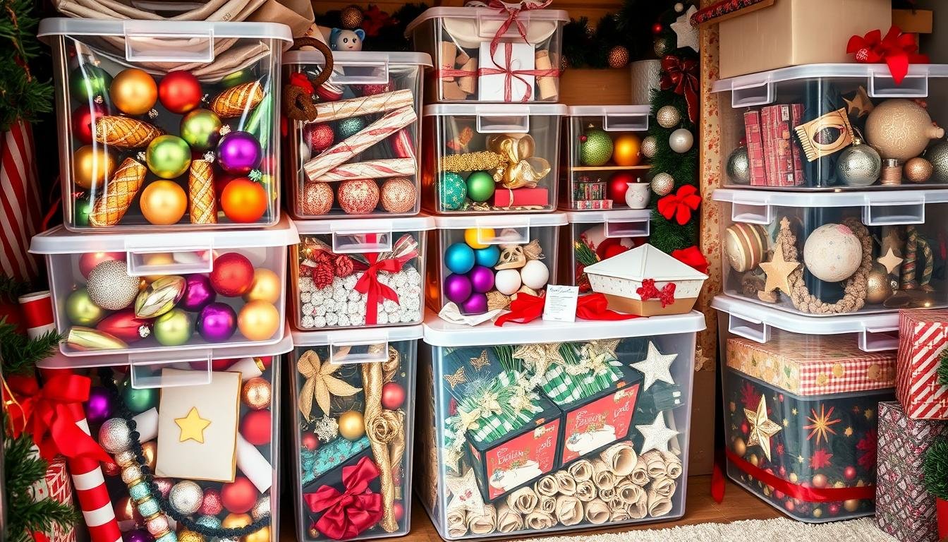 Holiday decor storage