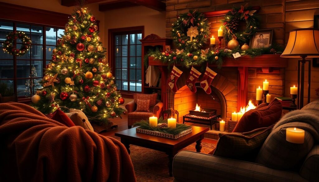 warm holiday decorating