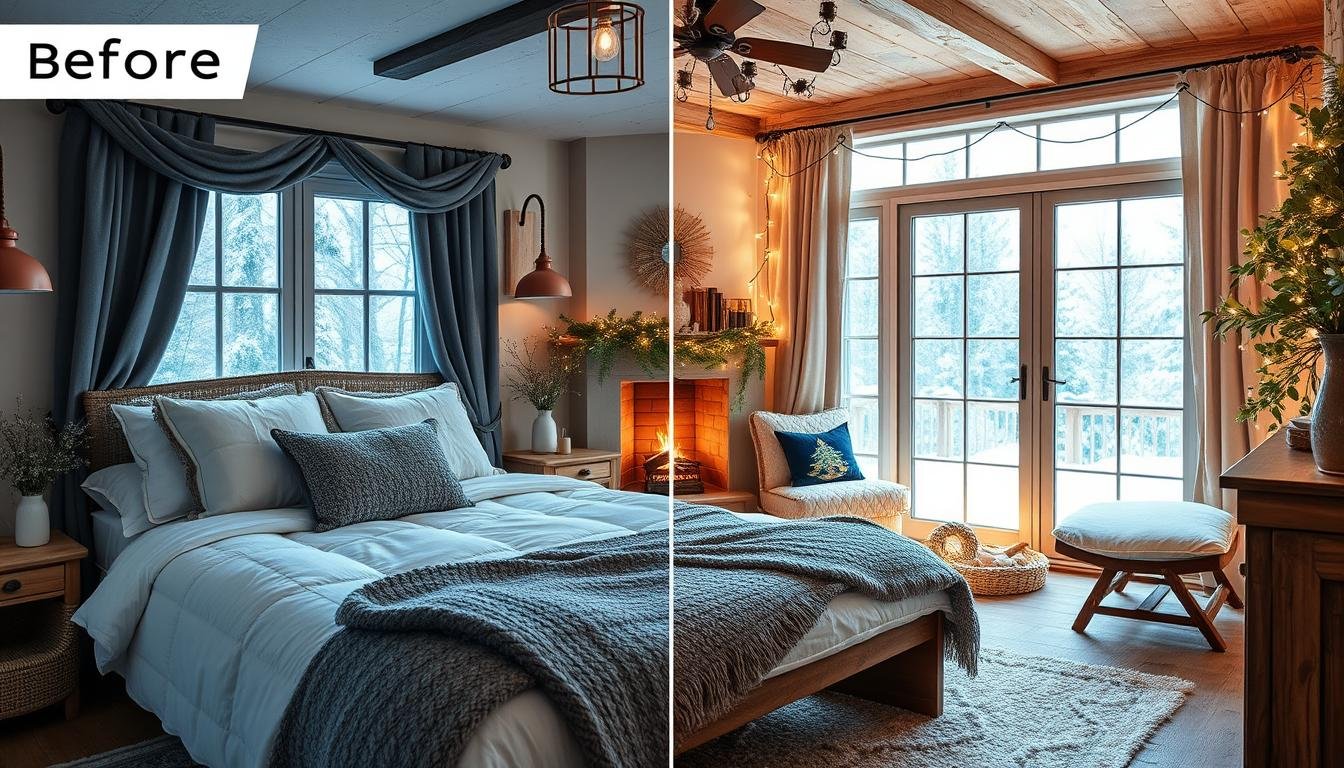 winter bedroom decor