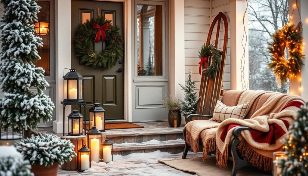 winter porch decor ideas