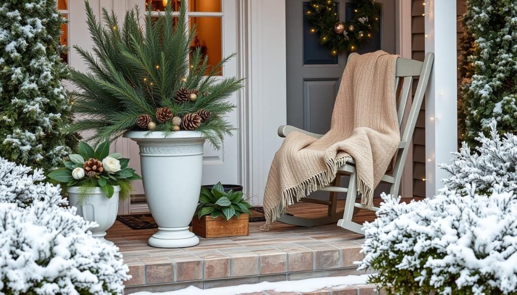 winter porch decor ideas