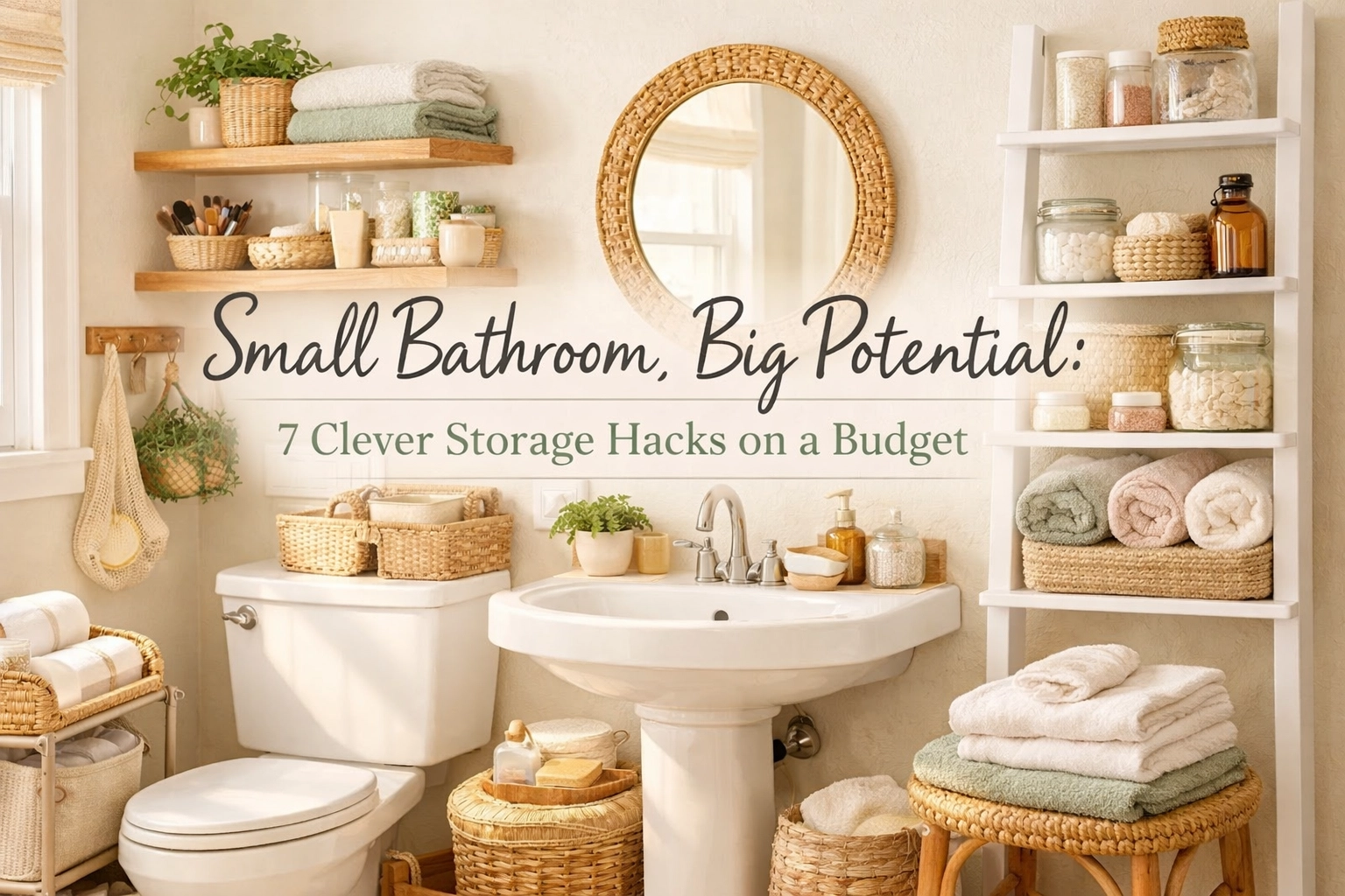 Small Bathroom, Big Potential: 7 Clever Storage Hacks on a Budget