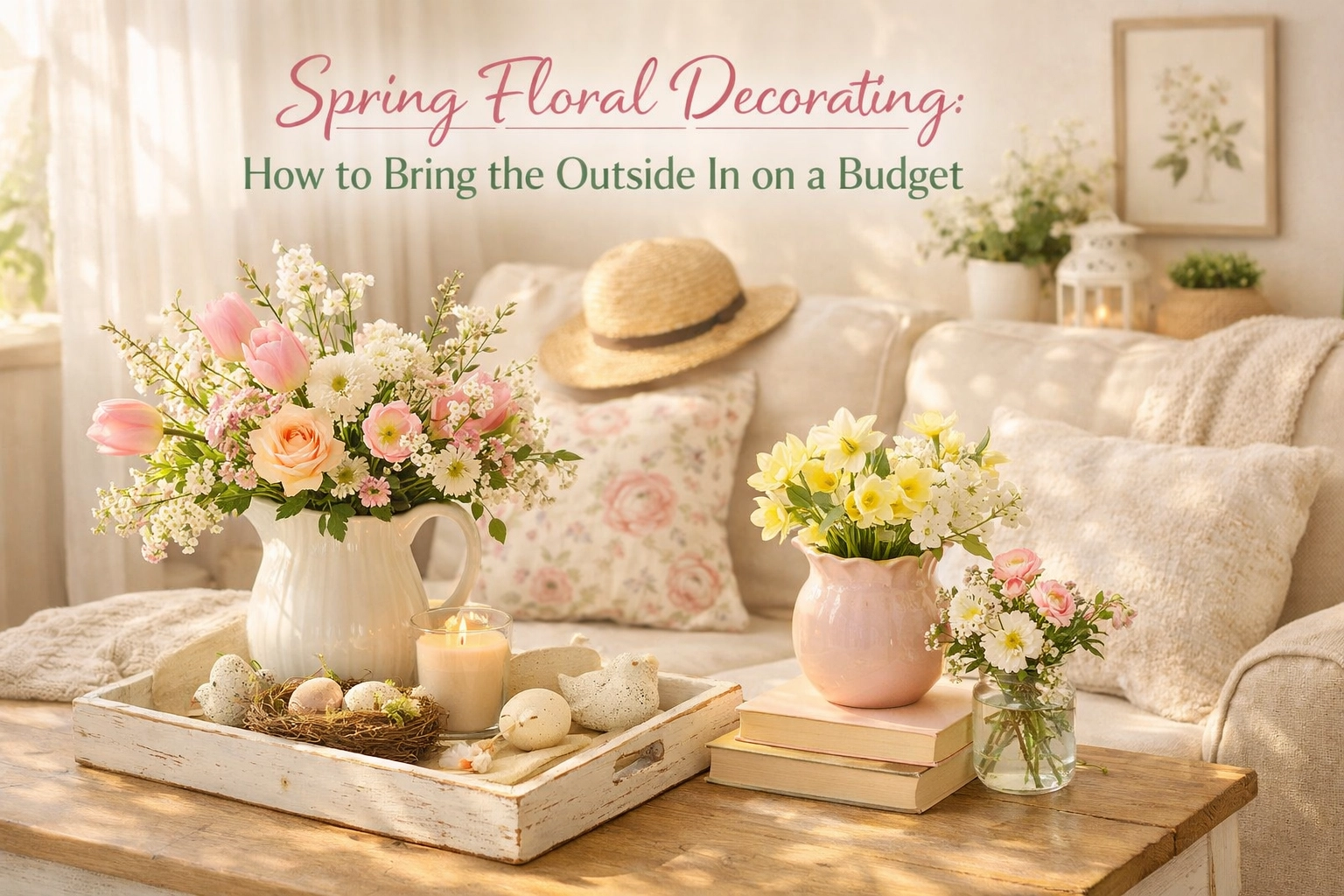 Spring Floral Decorating: How to Bring the Outside In on a Budget