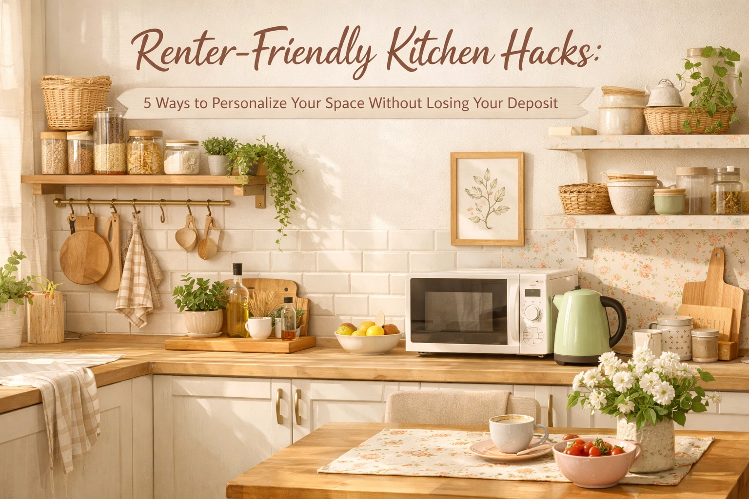 Renter-Friendly Kitchen Hacks: 5 Ways to Personalize Your Space Without Losing Your Deposit