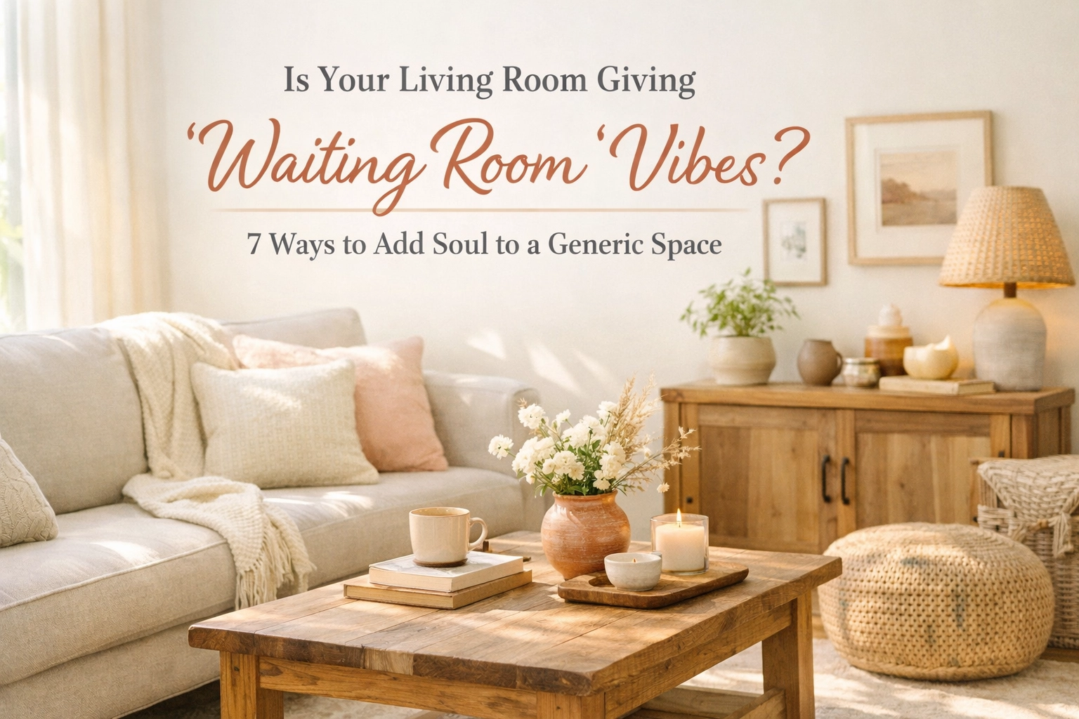 Is Your Living Room Giving “Waiting Room” Vibes? 7 Ways to Add Soul to a Generic Space