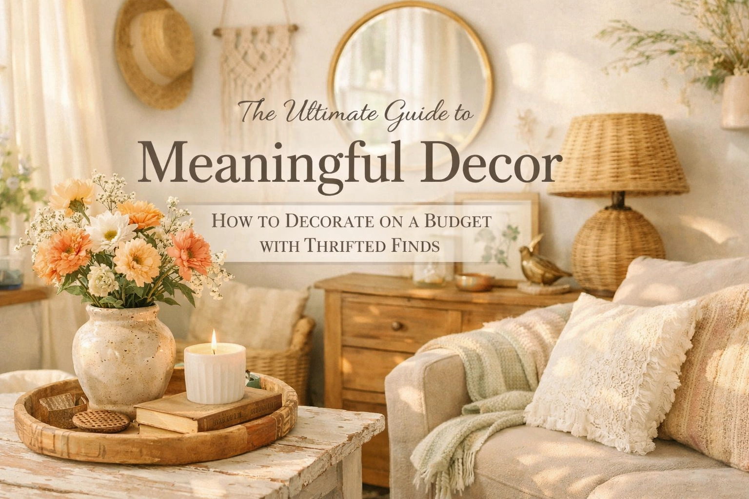 The Ultimate Guide to Meaningful Decor: How to Decorate on a Budget with Thrifted Finds