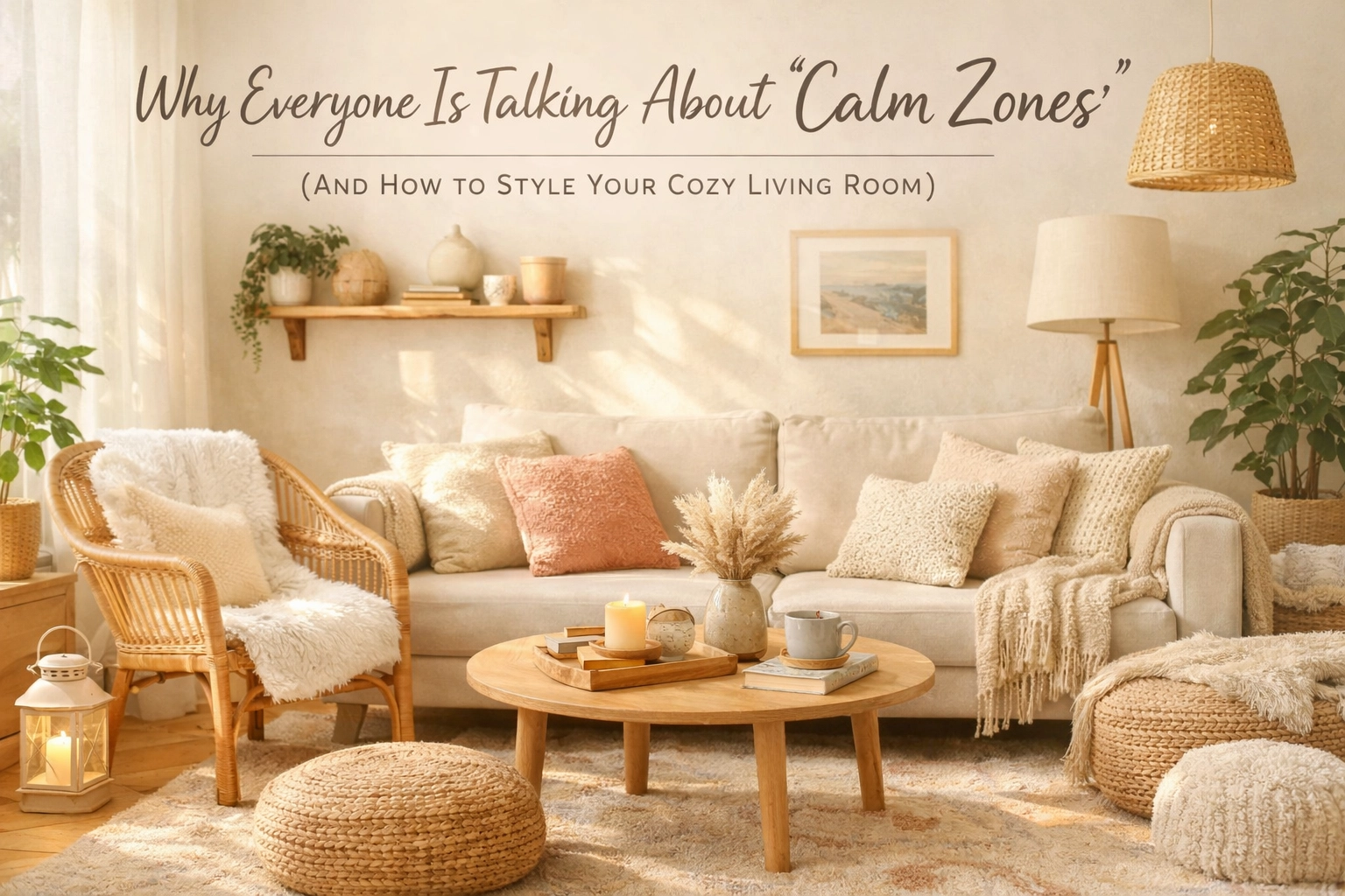 Why Everyone Is Talking About ‘Calm Zones’ (And How to Style Your Cozy Living Room)
