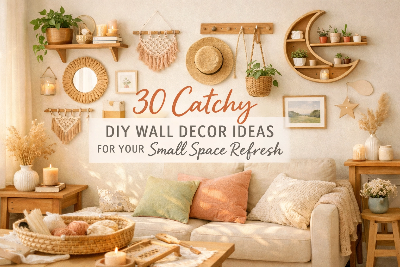 30 Catchy DIY Wall Decor Ideas for Your Small Space Refresh