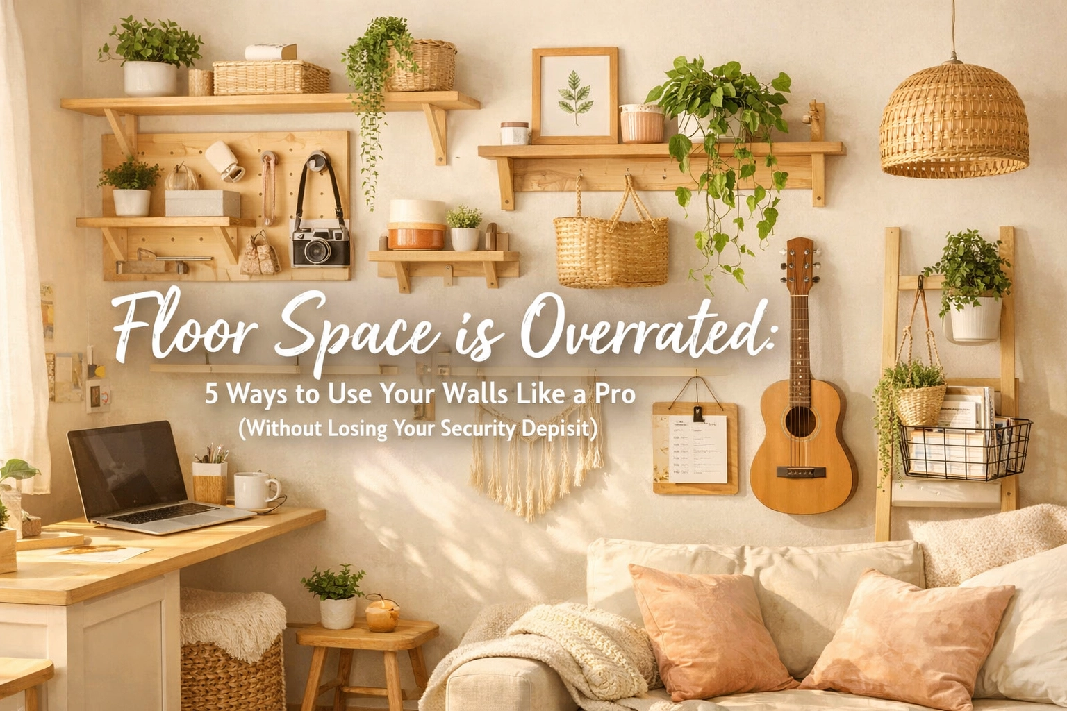 Floor Space is Overrated: 5 Ways to Use Your Walls Like a Pro (Without Losing Your Security Deposit)