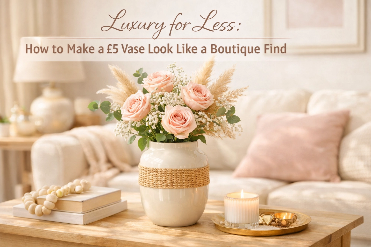 Luxury for Less: How to Make a £5 Vase Look Like a Boutique Find