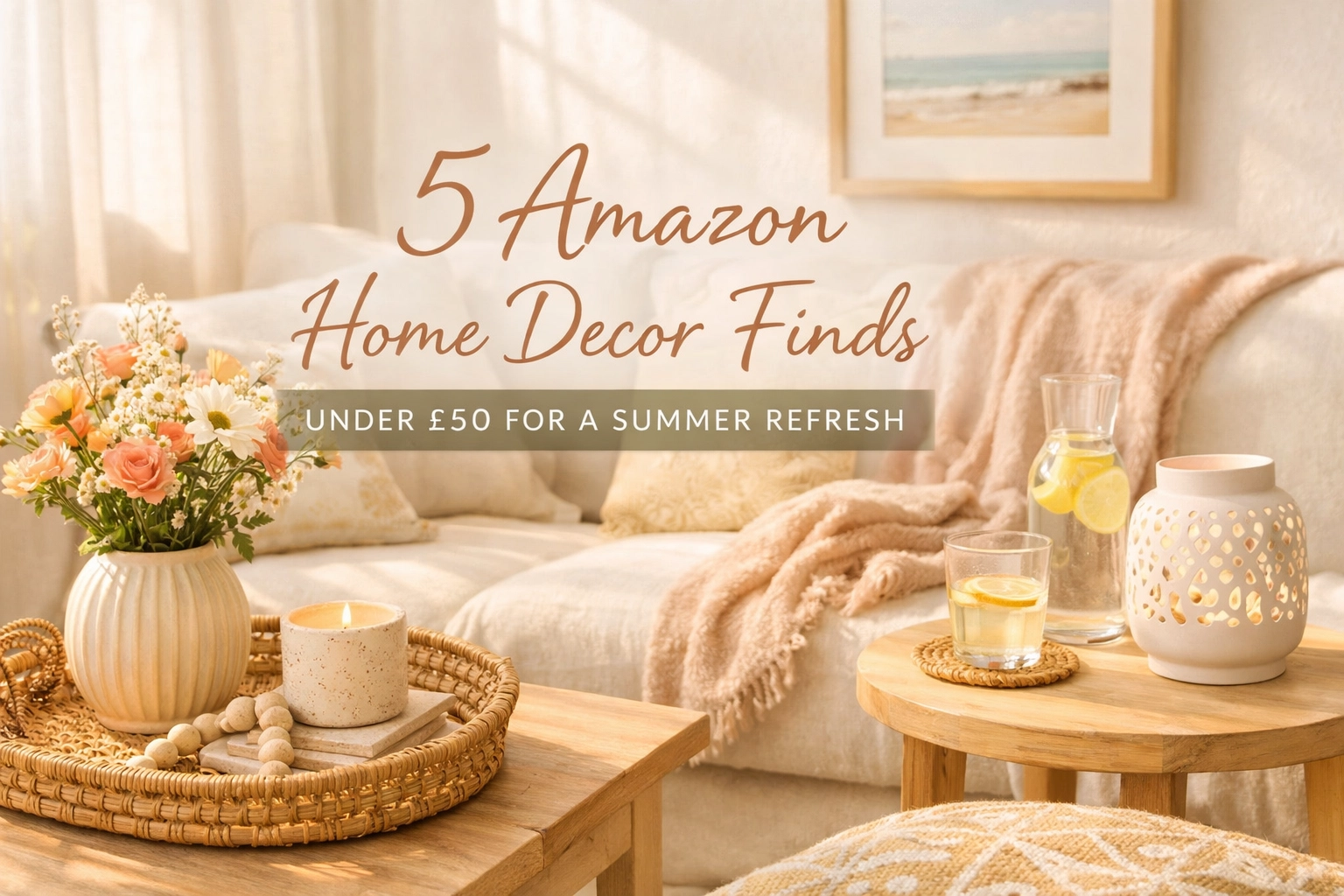 5 Amazon Home Decor Finds Under £50 for a Summer Refresh