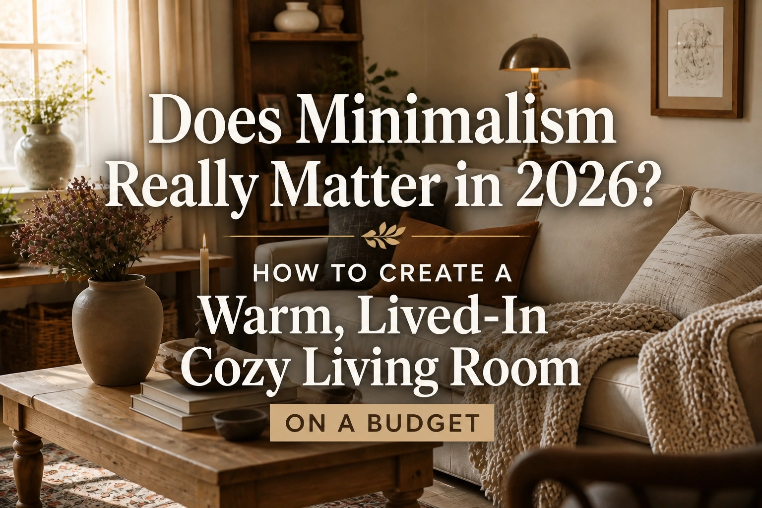 Does Minimalism Really Matter in 2026? How to Create a Warm, Lived-In Cozy Living Room on a Budget