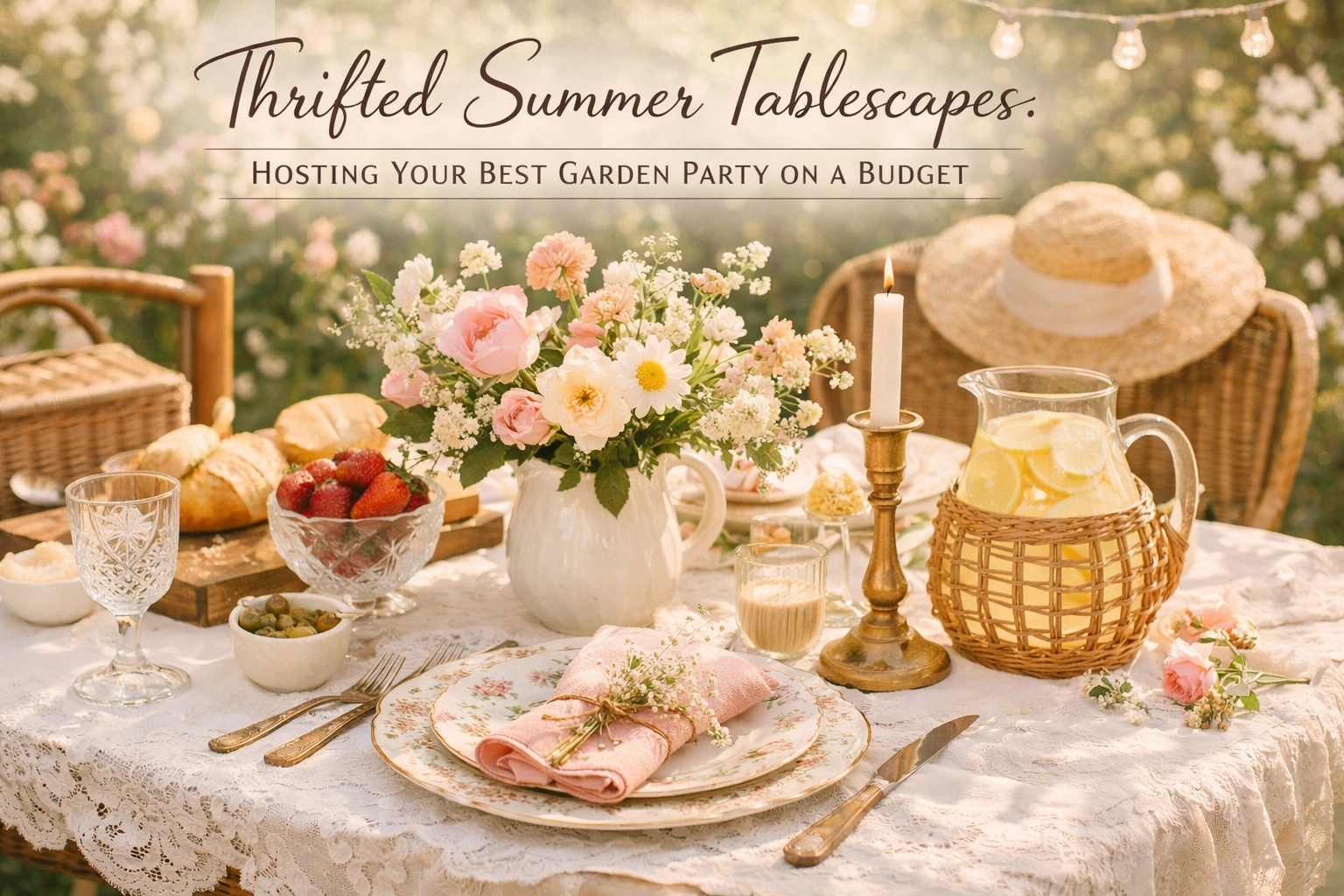 Thrifted Summer Tablescapes: Hosting Your Best Garden Party on a Budget
