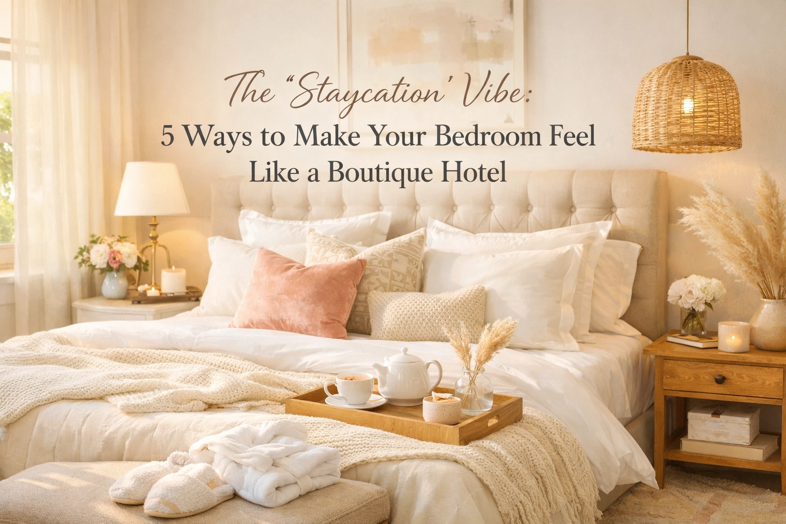 The “Staycation” Vibe: 5 Ways to Make Your Bedroom Feel Like a Boutique Hotel