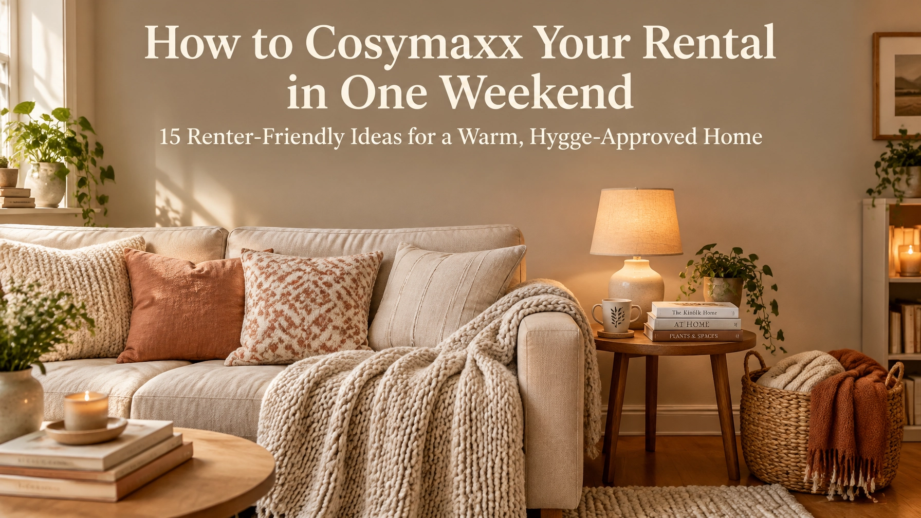 How to Cosymaxx Your Rental in One Weekend: 15 Renter-Friendly Ideas for a Warm, Hygge-Approved Home
