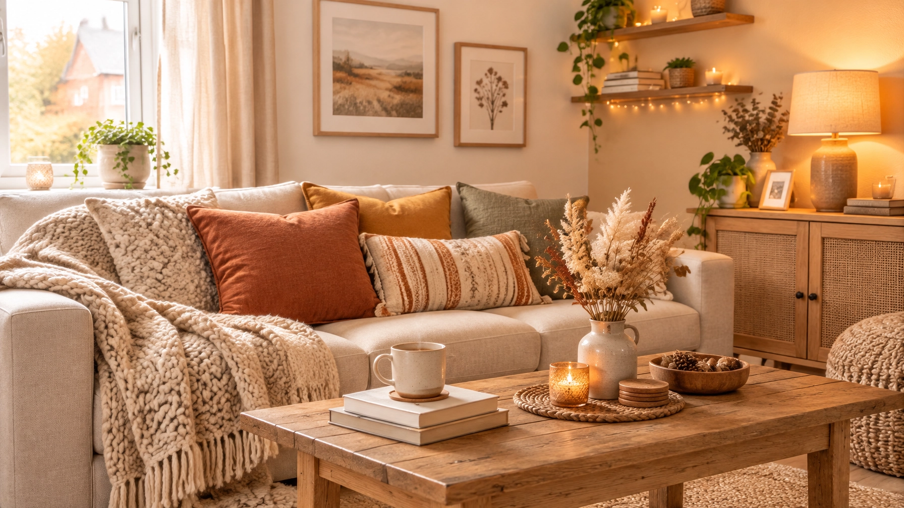 Struggling for Cozy Living Room Ideas? 40+ Autumn Warm-Up Tricks Under £30